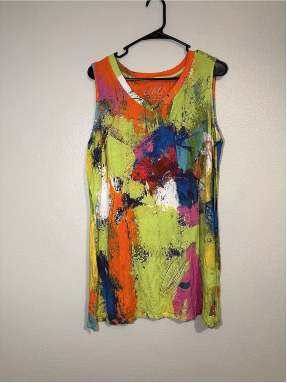 NWT UBU Janet Barnette “Crush On You” Art Tunic Medium